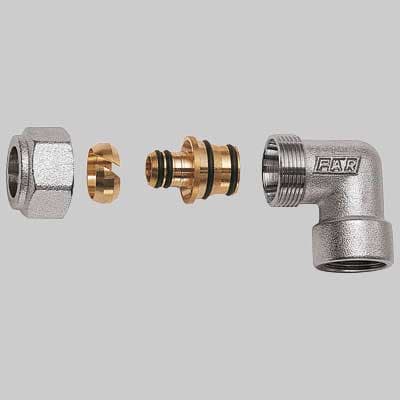 Gomito Femmina Cromato Far Completo 1 x 32 x 3 - 2