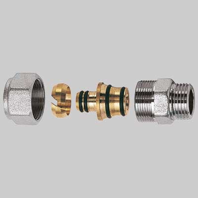 Niples Maschio Cromato Far Completo 1 x 26 x 3 - 2