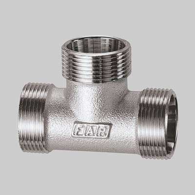 Raccordo Tee con 3 Monoconi Cromato Far 24 x 19 - 2