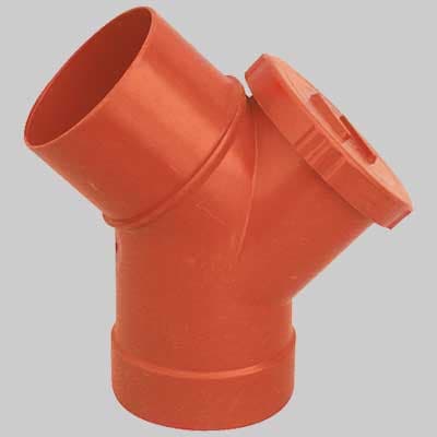 Curva a 45 ° con Ispezione PVC 100 Made in Italy - 2