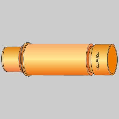 Giunto di Riparazione Ø 100 2 Pezzi Telescopico Nicoll - 2