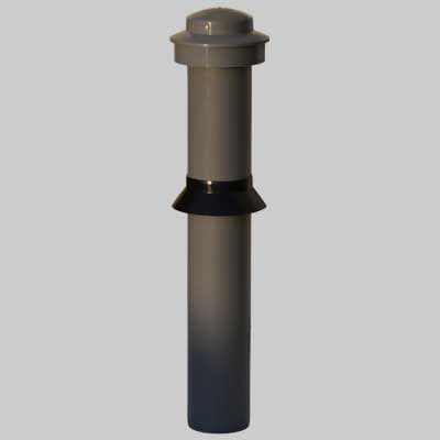 Torretta di Ventilazione in PP Grigio Ø 75 Made in Italy - 2