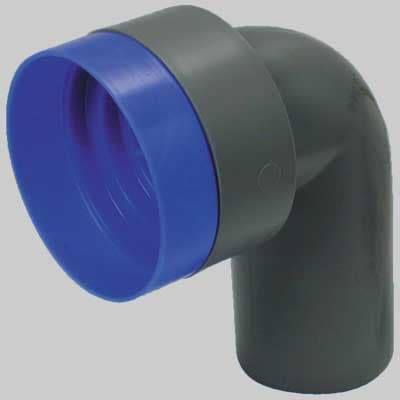 Curva Tecnica con Tappo Dm. 50 Morsetto 46 x 2632 Wavin - 2