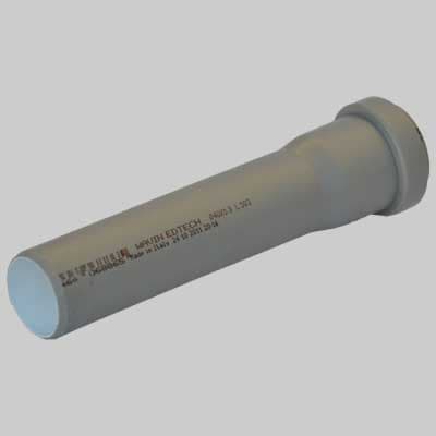 Tubo con un Bicchiere Ø 75 PP Htem Wavin Mm 250 20 Pezzi - 2