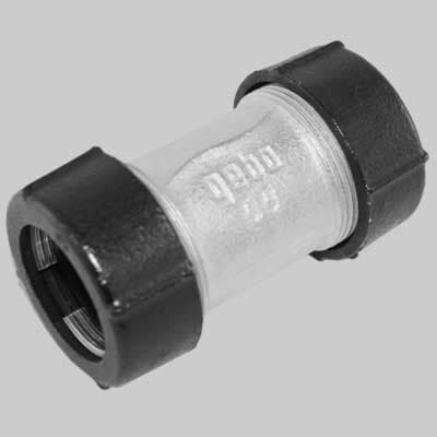 Raccordo a Compressione in Ghisa Doppio 24,6 27,3 DN 20 Gebo - 2