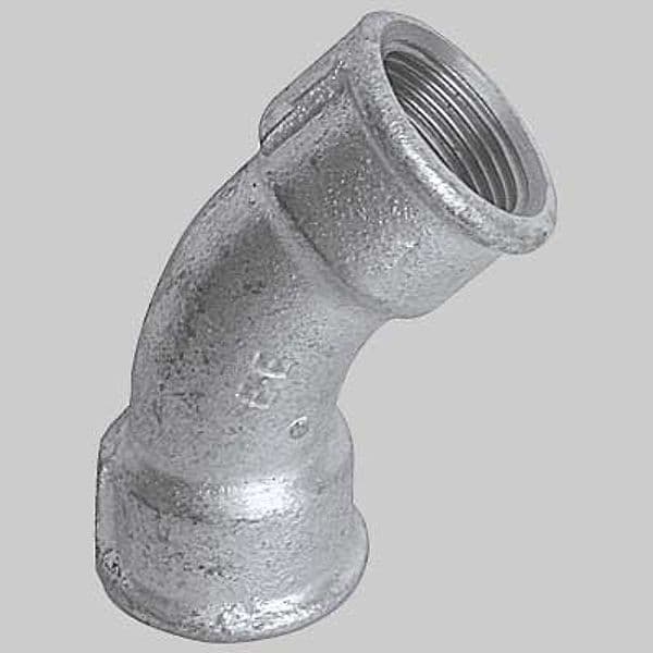 Curva a 45 ° Femmina Zincata 3 Made in Italy - 2