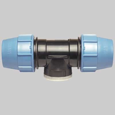Raccordo Tee Femmina Plastica 75 x 2½ x 75 Unidelta - 2