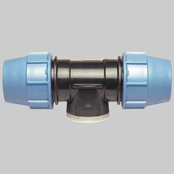 Raccordo Tee Femmina Plastica 63 x 2 x 63 Unidelta - 2