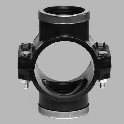 Staffa Doppia con Rinforzo e Guarnizione Piatta PN 10 63 x ½ Unidelta - 2