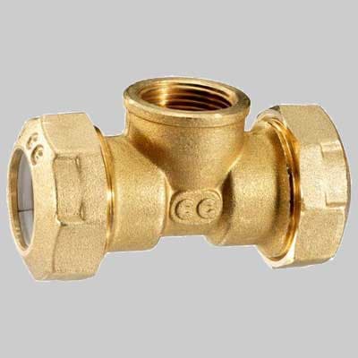 Raccordo Tee Femmina PE Anello Resina 20 x ½ x 20 Cg Cavalletto - 2