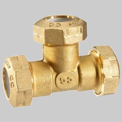 Raccordo Tee Uguale PE Anello Resina 40 x 40 x 40 Cg Cavalletto - 2