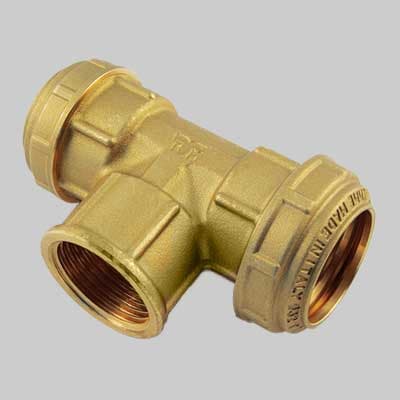 Raccordo Tee Femmina PN 25 Cobraring 63 x 2 x 63 Tiemme - 2