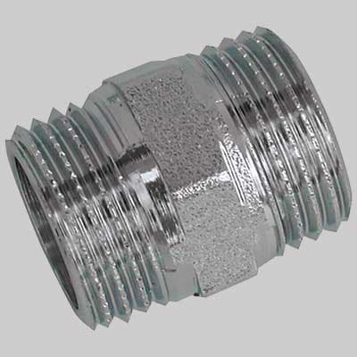 Niples Ottone Cromato 1 x 1 Made in Italy - 2