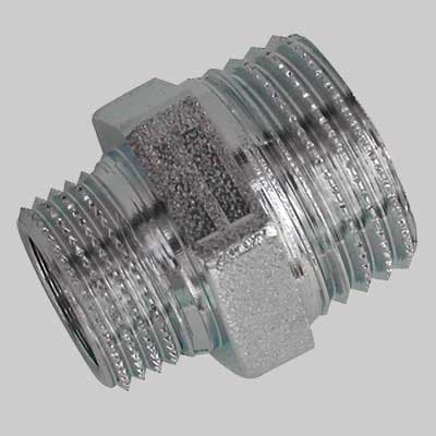 Niples Ridotto Ottone Cromato M ½ x ? M Made in Italy - 2