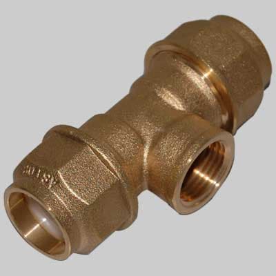 Raccordo Tee Femmina Anello Resina 25 x ¾ x 25 Astori - 2