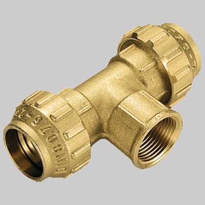 Raccordo Tee Femmina Cobra Ring 32 x 1 x 32 Tiemme - 2