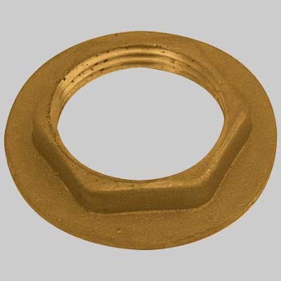 Controdado con Flangia Ottone Giallo 1¼ Made in Italy - 2