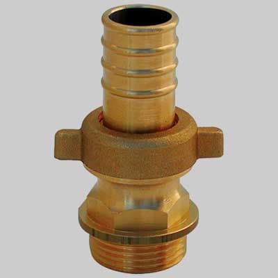 Raccordo Diritto per Pompa Ottone 1¼ x 35 Made in Italy - 2