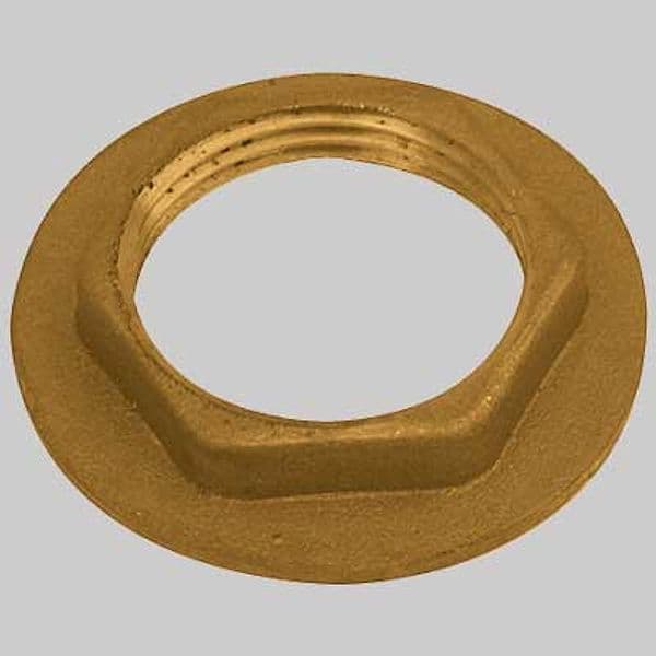 Controdado con Flangia Ottone Giallo 1 Made in Italy