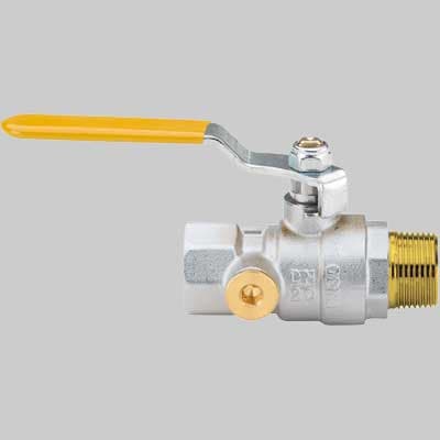 Valvola Sfera Gas M F con Due Prese Pressione Leva Acciaio ¾ Enolgas - 2