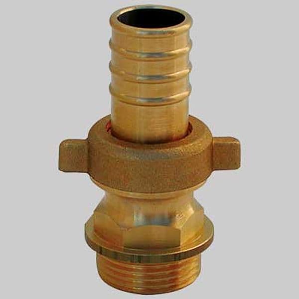 Raccordo Diritto per Pompa Ottone 1 x 30 Made in Italy