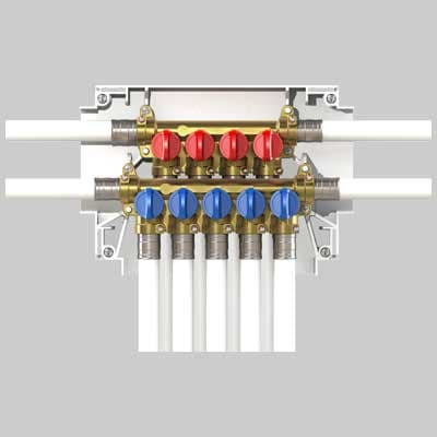 Collettore Sanitario K4.3 Fastec ½ 6+5 Teco - 2