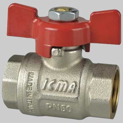 Valvola a Sfera F a Passaggio Totale C Farfalla in Alluminio ? PN 50 Icma - 2