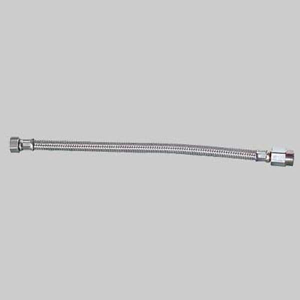 Tubo Flessibile INOX Mf 3/8 x 3/8 Prolungato Cm 40 Made in Italy