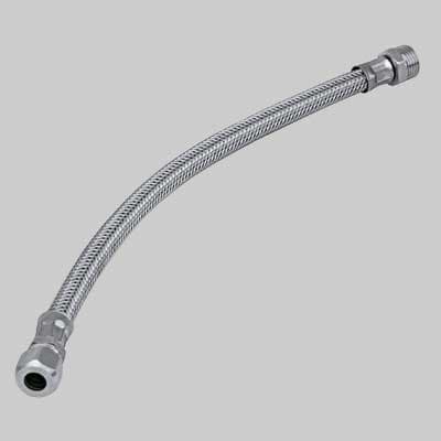Tubo Flessibile INOX con Bicono Maschio Cm 60 m ½ x Bicono 10 Made in Italy - 2