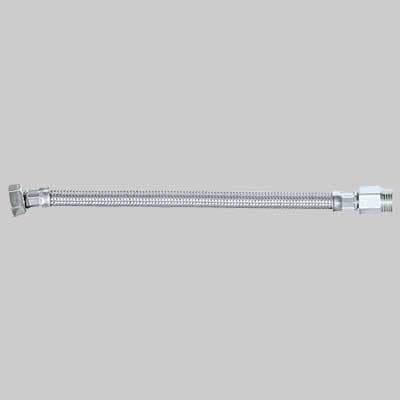 Tubo Flessibile in Acciaio INOX Mf ½ x ½ Prolungato Cm 40 Made in Italy - 2
