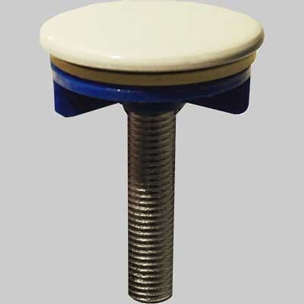 Tappo Copriforo in Ottone Bianco Ø 50 Made in Italy - 2