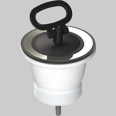 Piletta in PVC per Lavelli Sintetici.porcellanati e INOX 1½ L B Plast - 2
