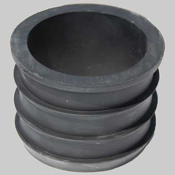 Riduzione in Gomma Nera per Raccordo Tubi 75 x 63 Made in Italy
