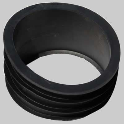 Riduzione in Gomma Nera per Raccordo Tubi 90÷100 x 110 Made in Italy - 2