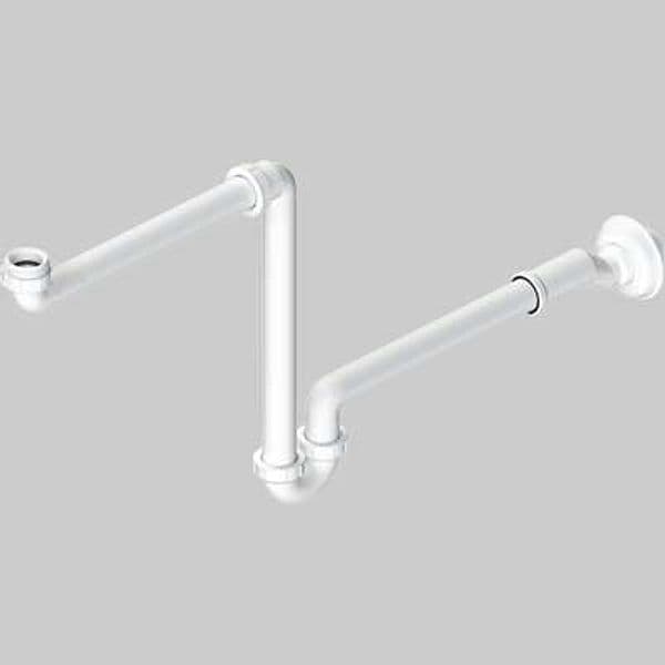 Sifone per Lavabo Autopulente Salvaspazio con Eccentrico 1 x DN 3240 l B - 2