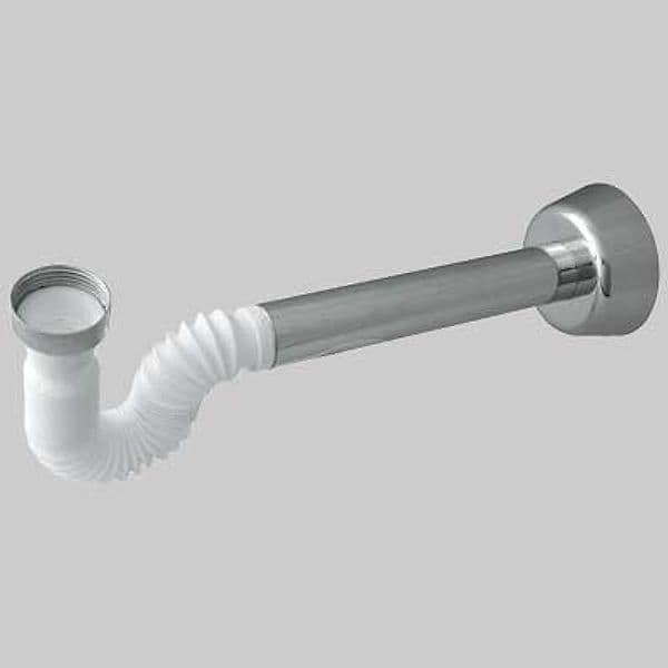 Sifone per Lavabi e Bidet in PP (Brevettato) 11/4 Bianco Cromato Bonomini - 2