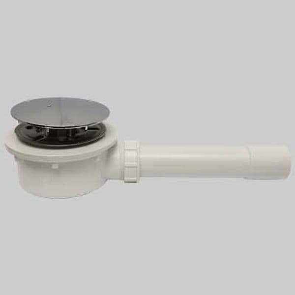 Piletta Doccia Sofia DM90 con Coperchio Cromato Uscita 40 x 50 Perini - 2