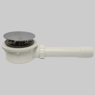 Piletta Doccia Sofia DM90 con Coperchio Cromato Uscita 40 x 50 Perini - 2