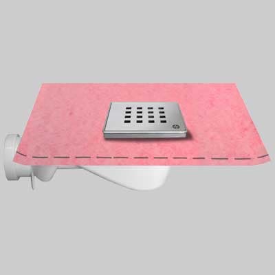 Chiusino 10 x 10 per Doccia con Guaina Cm 10 x 10 Guaina 1 x 1 Stamplast - 2
