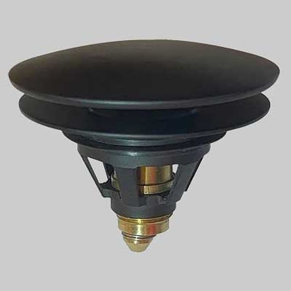 Tappo Salterello Universale Click Clack Nero Opaco Ottone Made in Italy - 2
