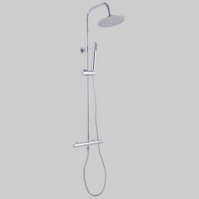 Set Colonna Florida Tonda con Miscelatore Termostatico Cromato Cardinale - 2