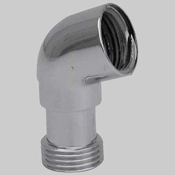 Curva per Doccia PVC Cromata 1/2 Made in Italy