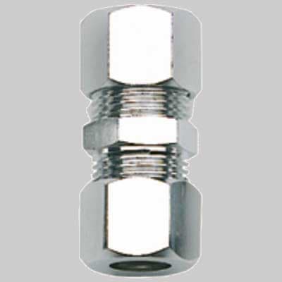 Raccordo Doppio Ottone Cromato ? 10 x ? 10 Zagi Rubinetterie - 2
