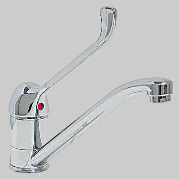 Monocomando Lavello Girevole Leva Clinica Cromo Made in Italy