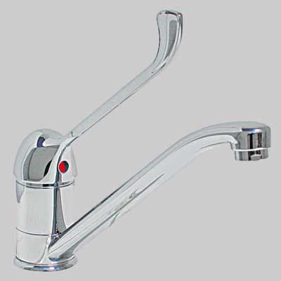 Monocomando Lavello Girevole Leva Clinica Cromo Made in Italy - 2