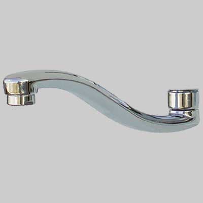 Bocca per Monocomando Lavello a Parete Cromo Cm 20 Cardinale - 2