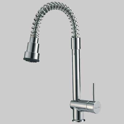 Monocomando Lavello con Molla e Doccetta Estraibile Cromo Porta & Bini - 2