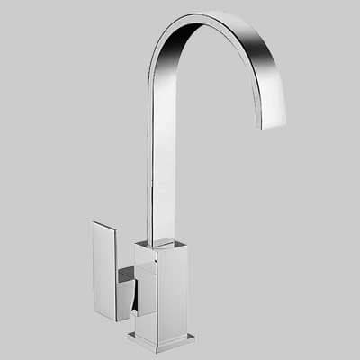 Rubinetto Miscelatore Lavello Bocca a Ponte Square Cromo Cardinale - 2