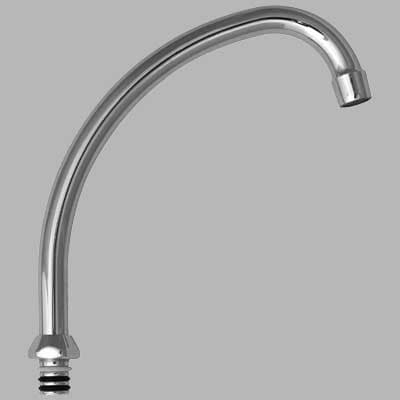 Canna Jota per Monoforo Lavello Cromo 150 mm Made in Italy - 2
