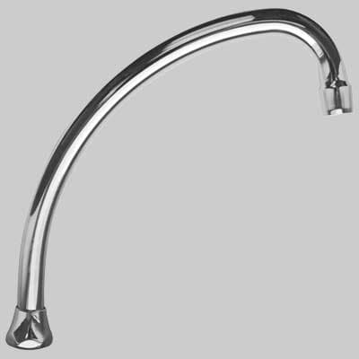 Canna Universale Jota per Monoforo Lavello Cromo 200 mm Made in Italy - 2
